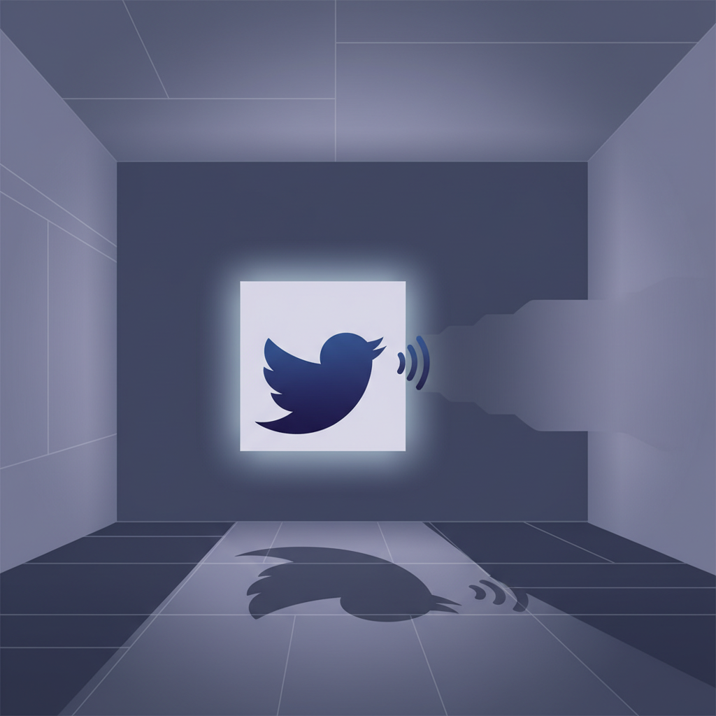 Twitter bird in shadow, hinting at rate limit Twitter bird in shadow, hinting at rate limit